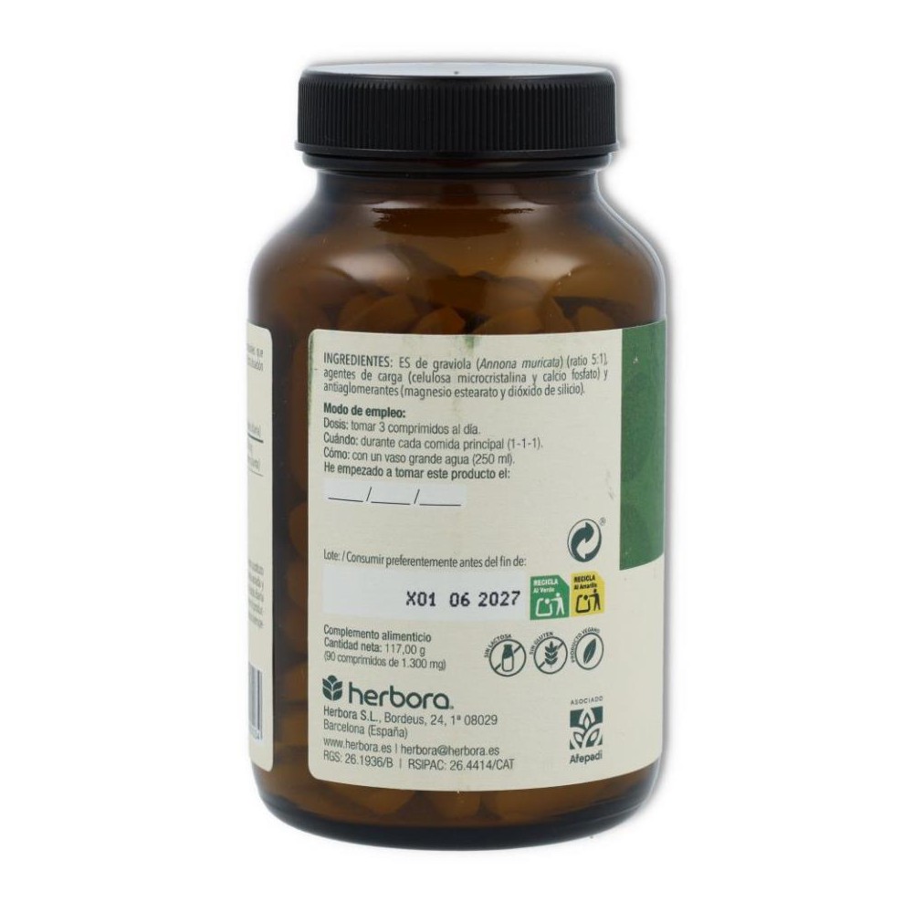 Herbora Graviola 90 comprimidos