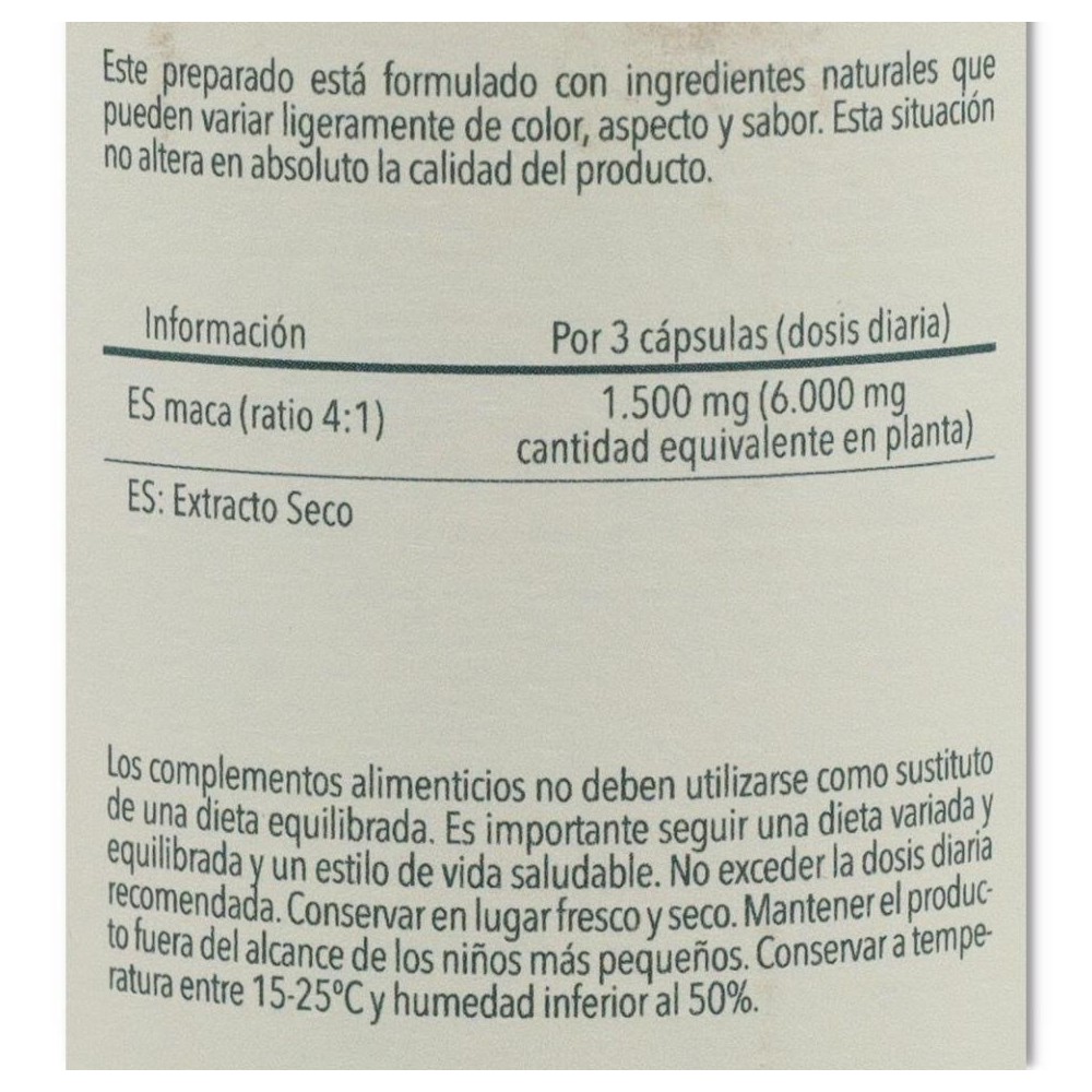 Herbora Maca 90 cápsulas 