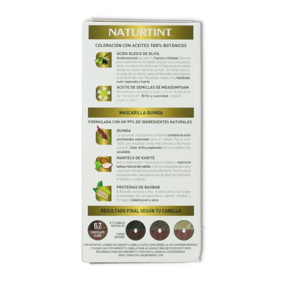 Tinte Naturtint 6/7 Chocolate Claro 170 ml