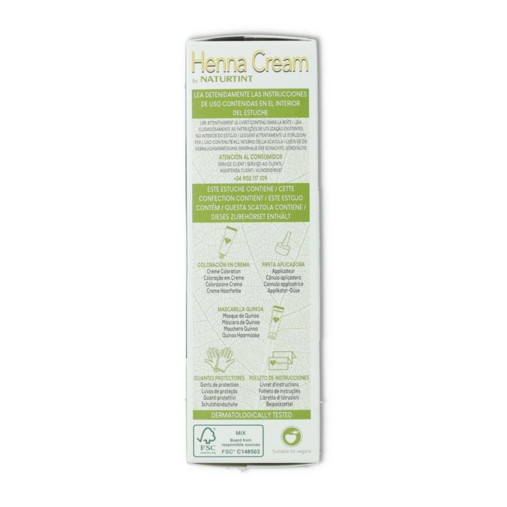 Naturtint Henna Crema 3/0 Castaño Oscuro 110 ml 