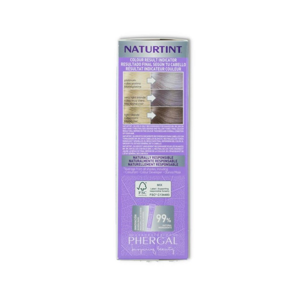 Tinte Naturtint Coloracion Silver  170 ml