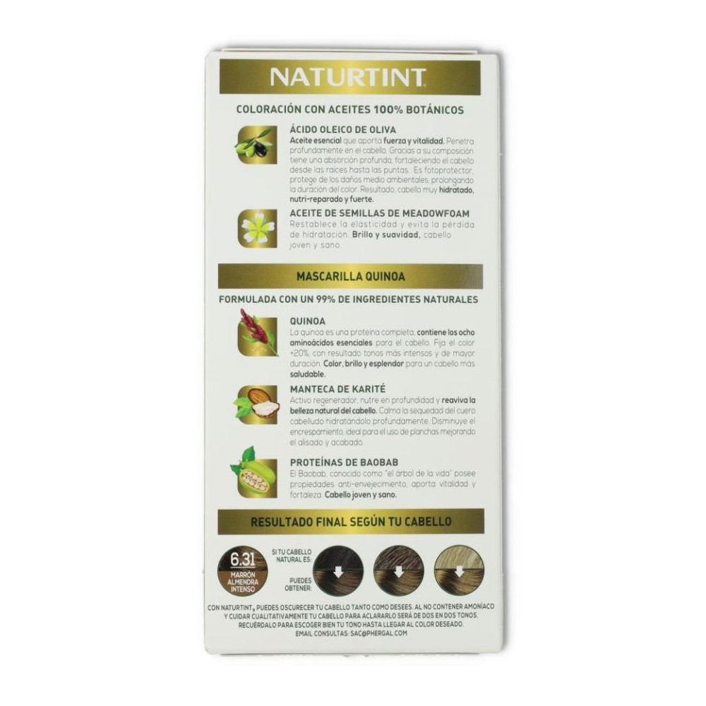 Tinte Naturtint 6/31 Marron Almendra Intens 170 ml