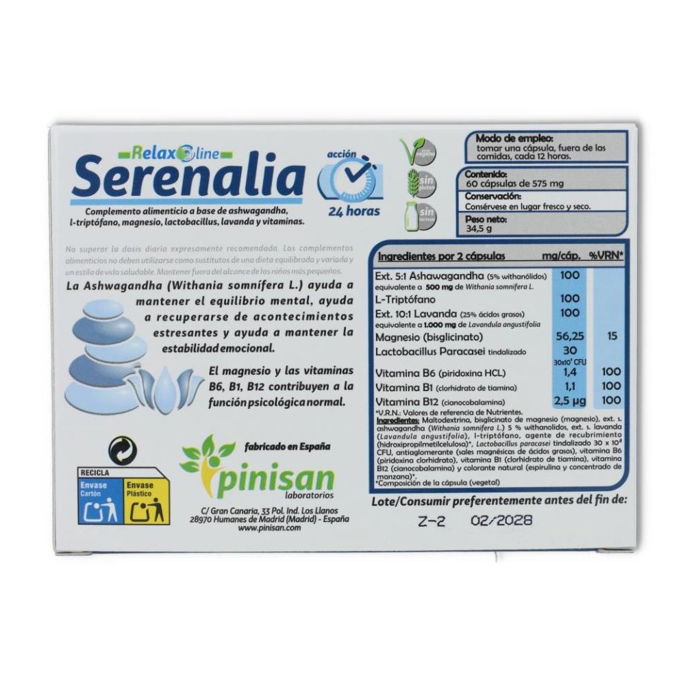 Pinisan Serenalia 60 cápsulas