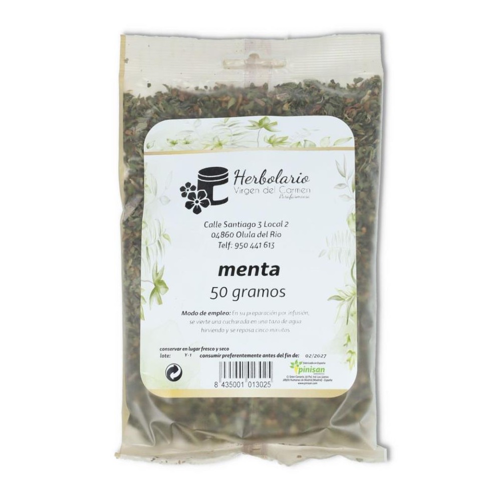 Pinisan Planta Menta Hojas 25 gramos