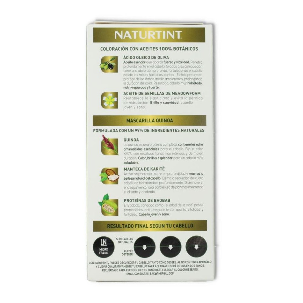 Tinte Naturtint 1 N Negro 170 ml