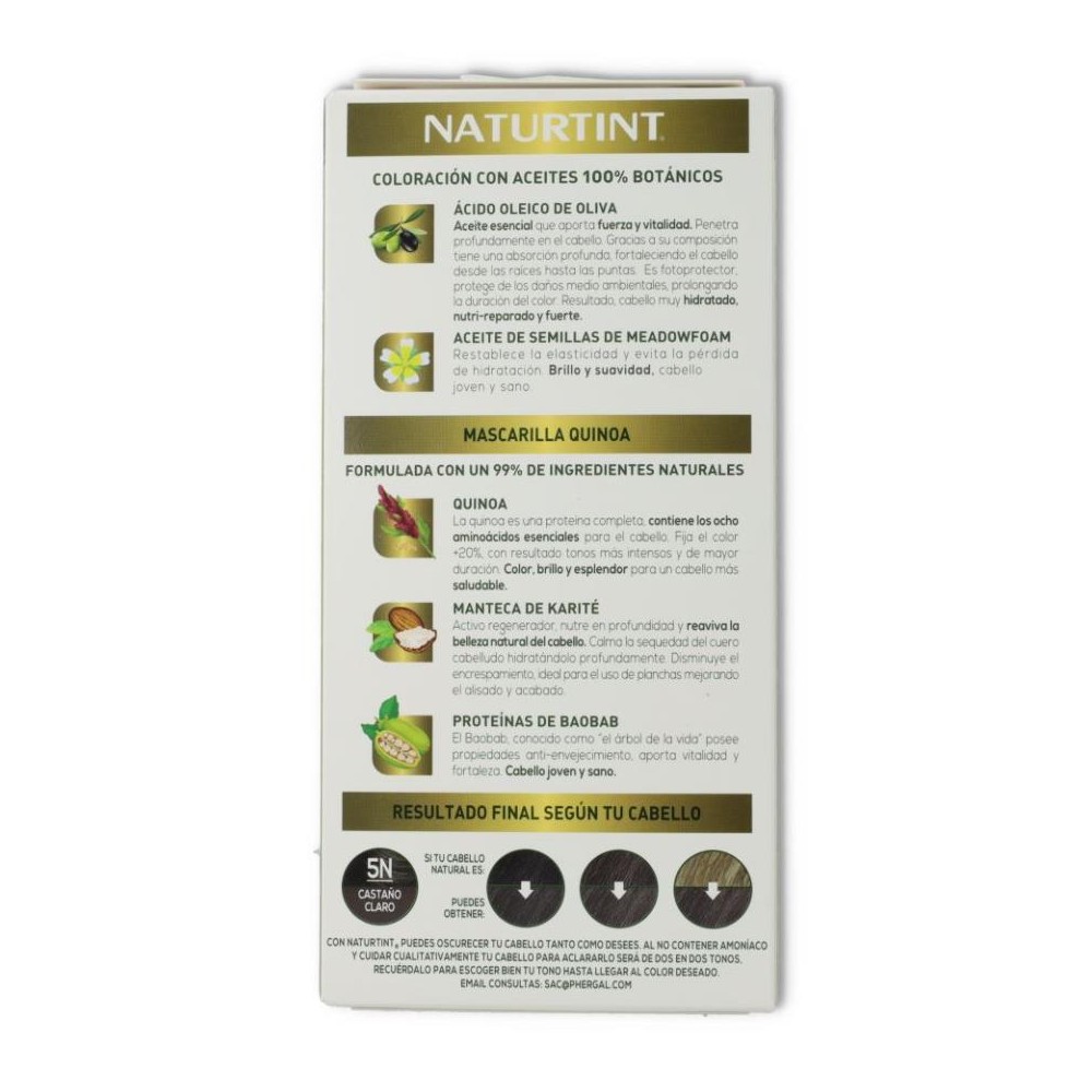 Tinte Naturtint 5N Castaño Claro 170 ml