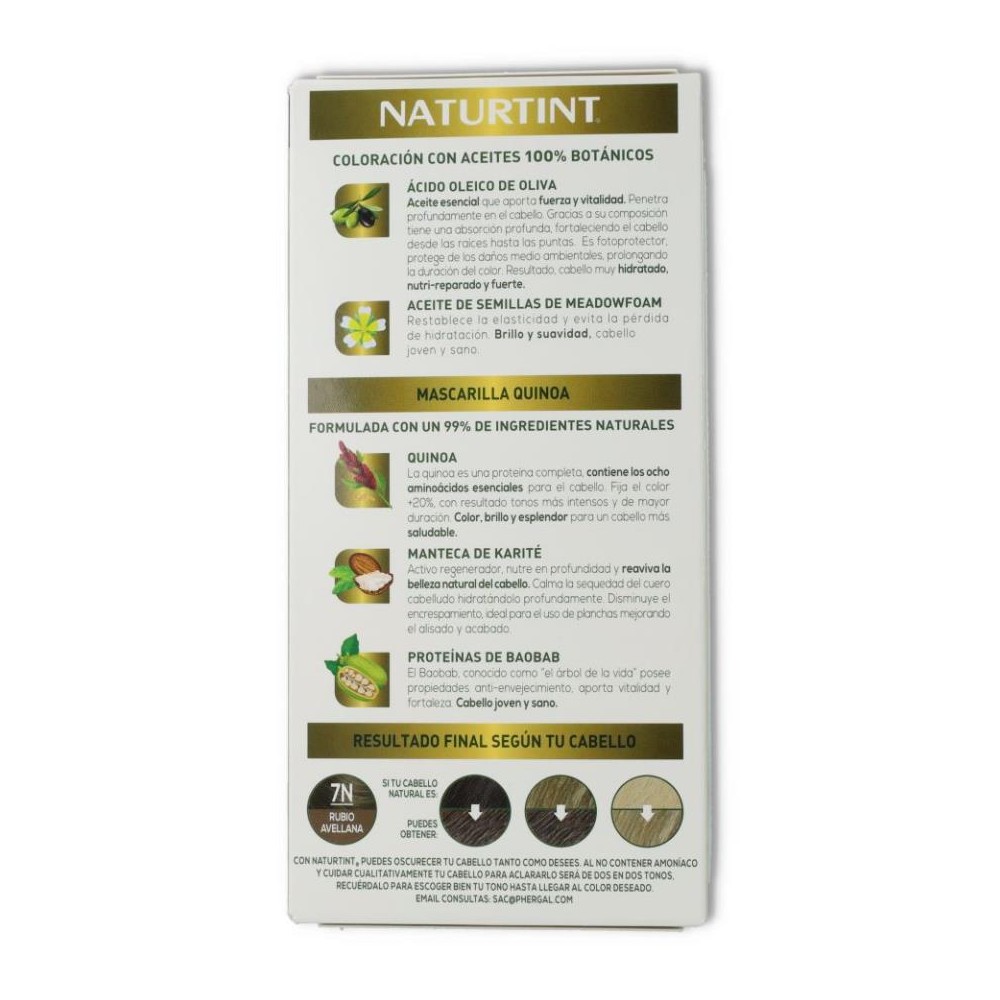 Tinte Naturtint 7N Rubio Avellana 170 ml