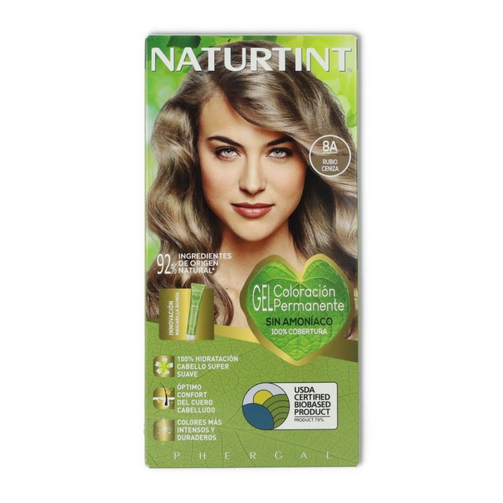 Tinte Naturtint 8 A Rubio Ceniza 170 ml