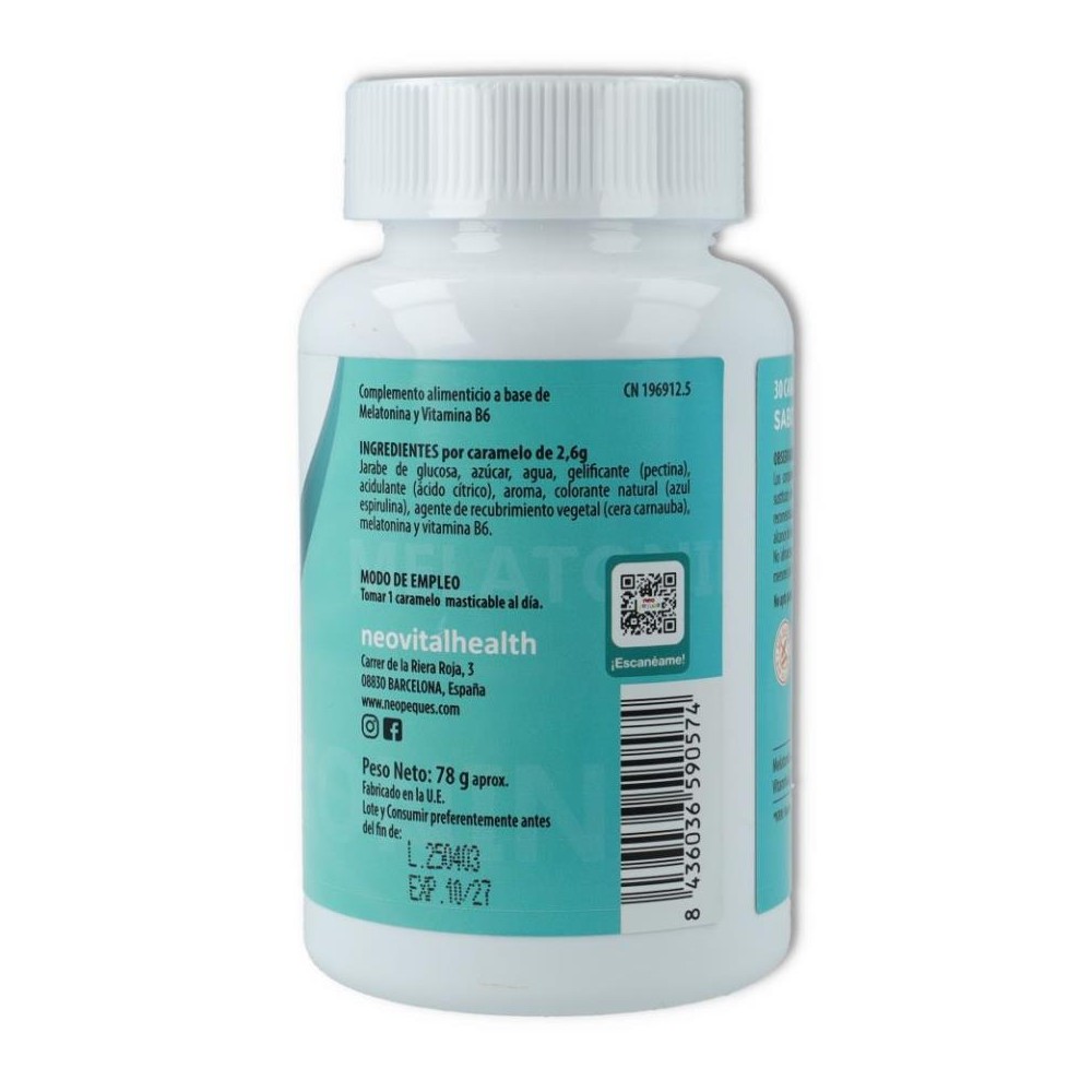 Neo Peques Melatonina 30 gummies