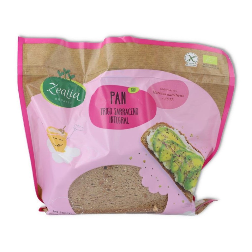 Pan Integral Trigo Sarraceno Bio 330 gr Zealia