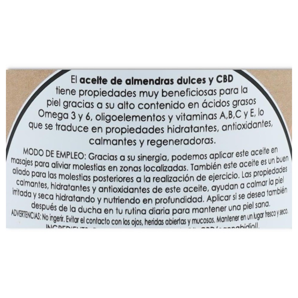Banban Aceite Almendras y CBD 250 ml
