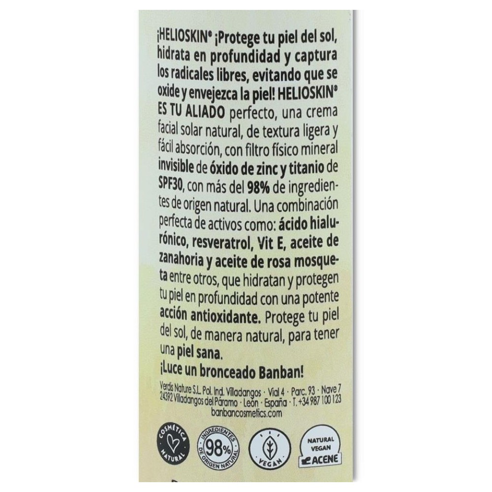 Banban Crema Facial SPF 30 50 ml