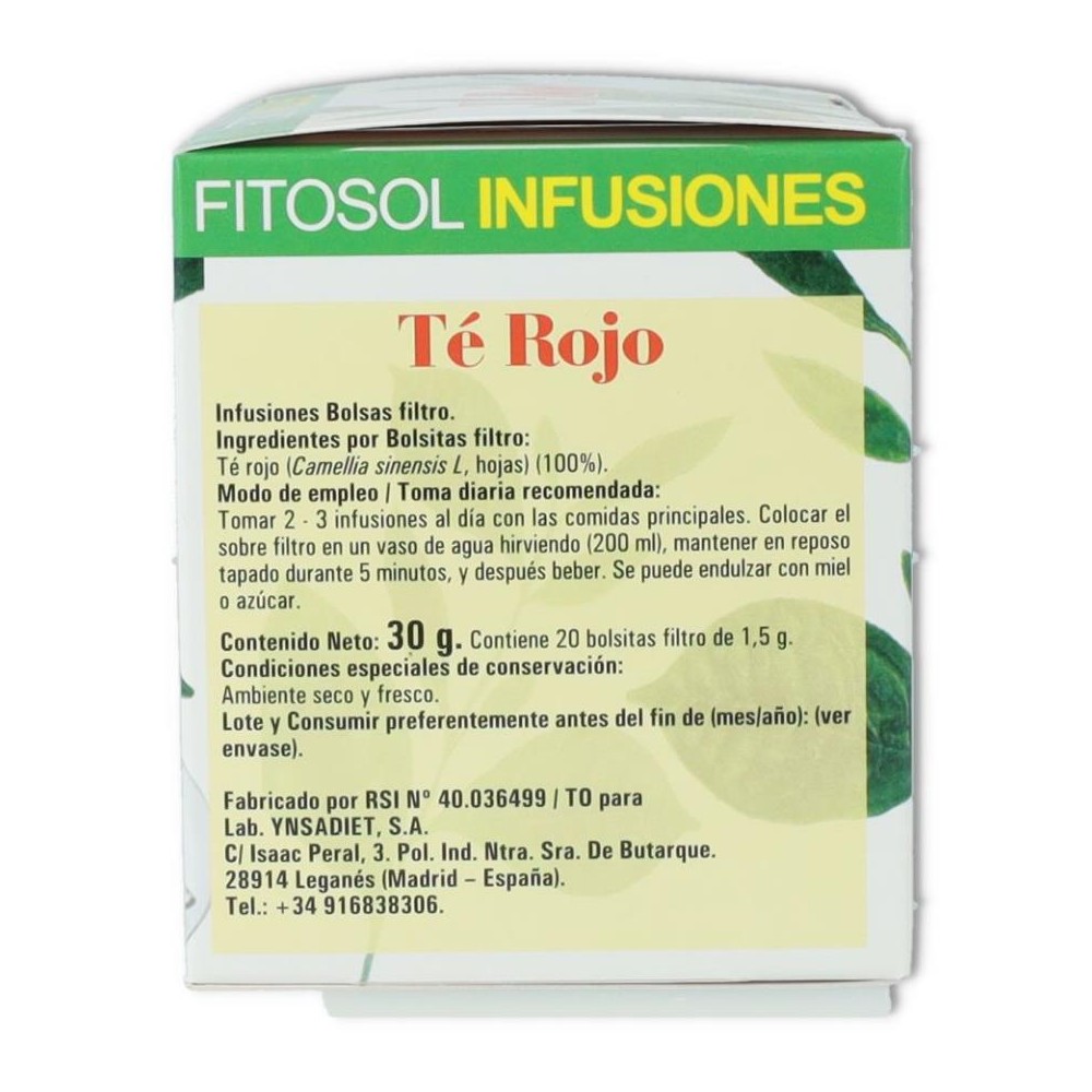 Infusion Te Rojo 20 filtros Ynsadiet