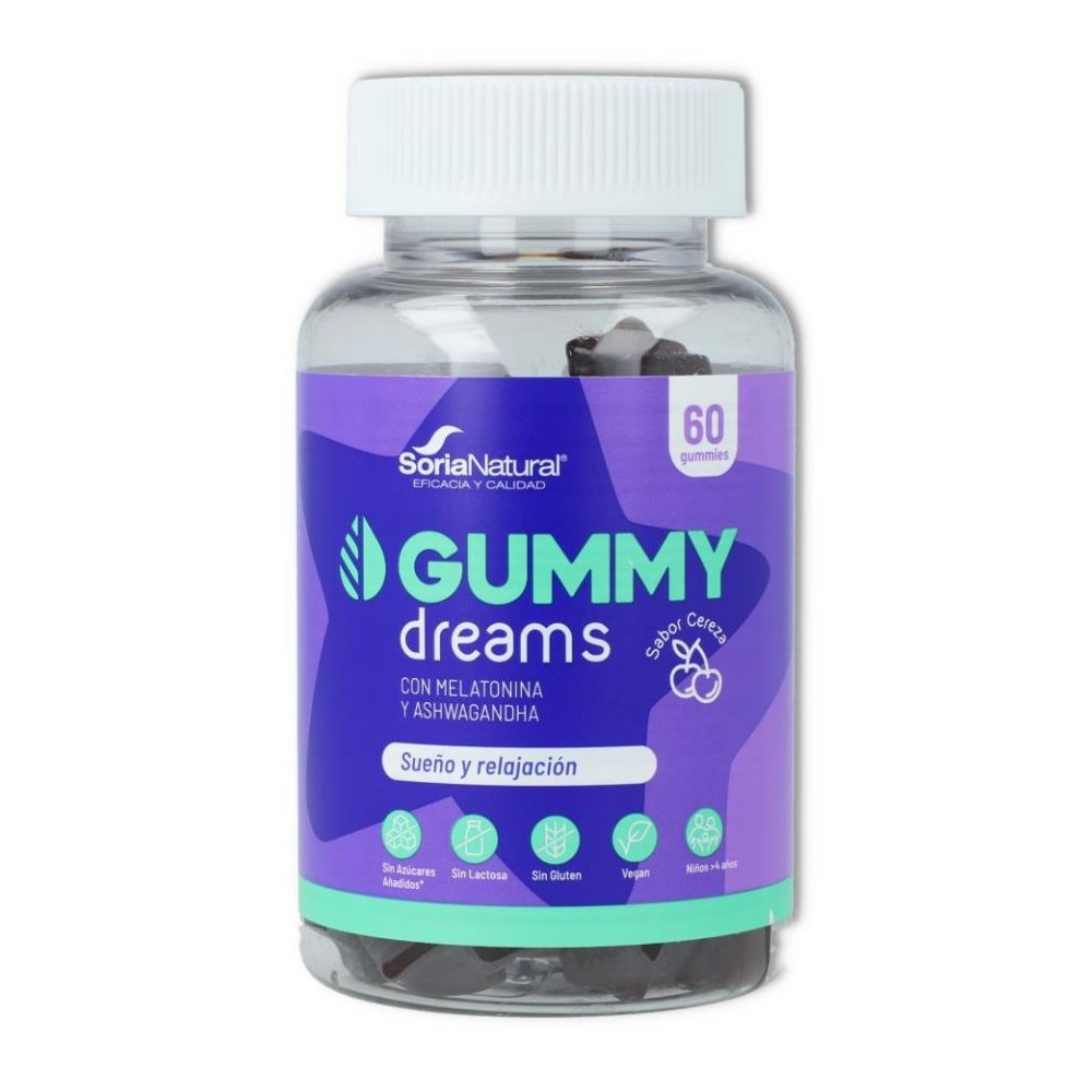 Soria Natural Gummy Dreams Melato y Ashwagan 60 un