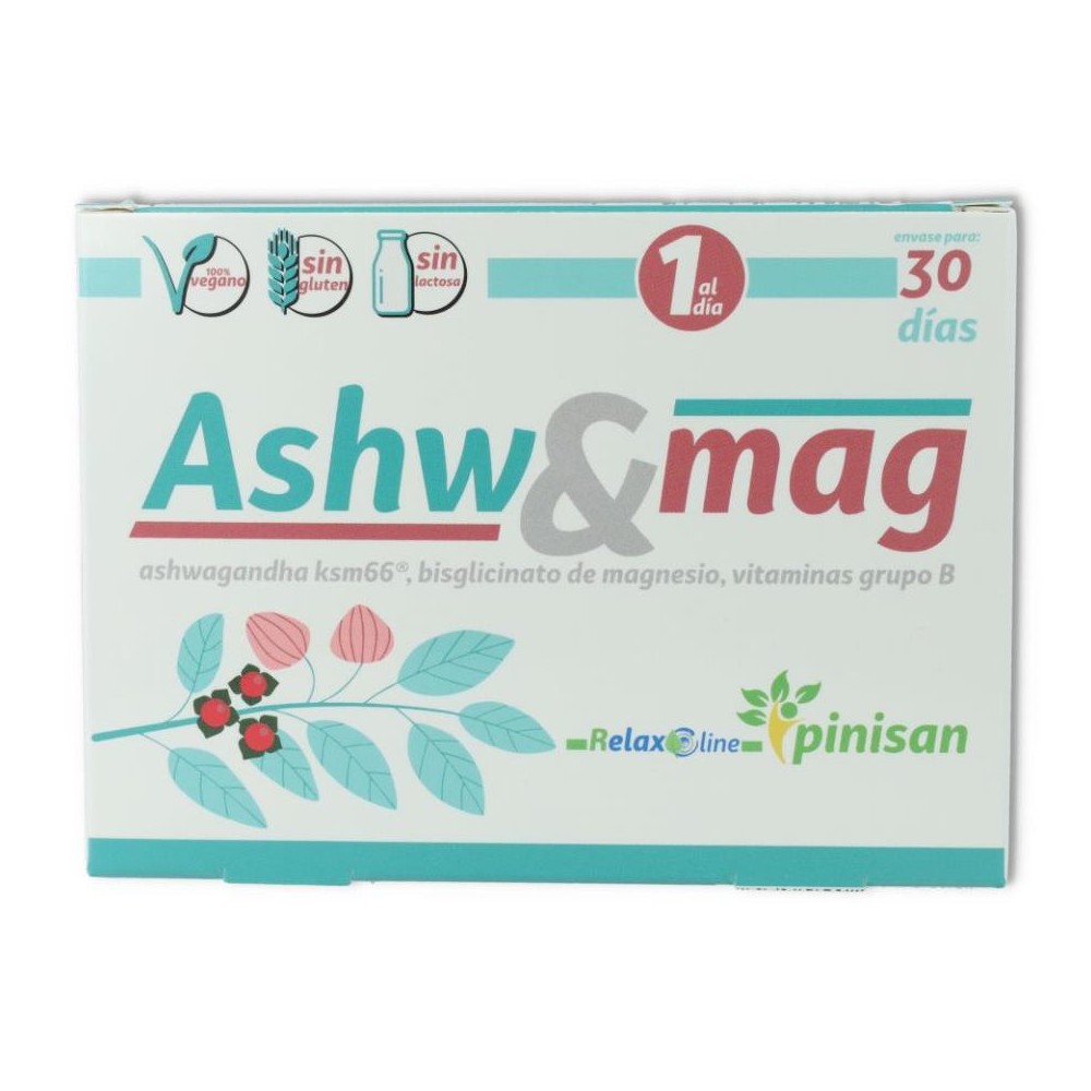 Pinisan Ashwagandha Ksm 66   Magnesio 30 cap