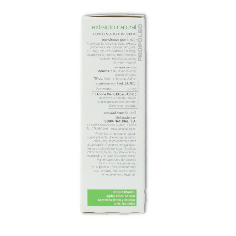 EXTRACTO DE  PROPOLIS 50 ML  SORIA NATURAL