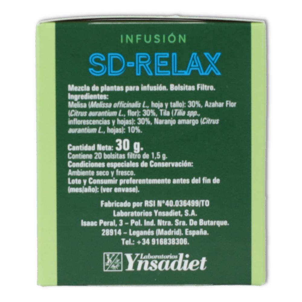 Infusion SD-Relax 20 filtros Ynsadiet