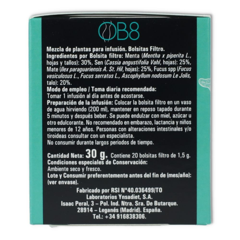 OB8 Infusion 20 sobres Ynsadiet