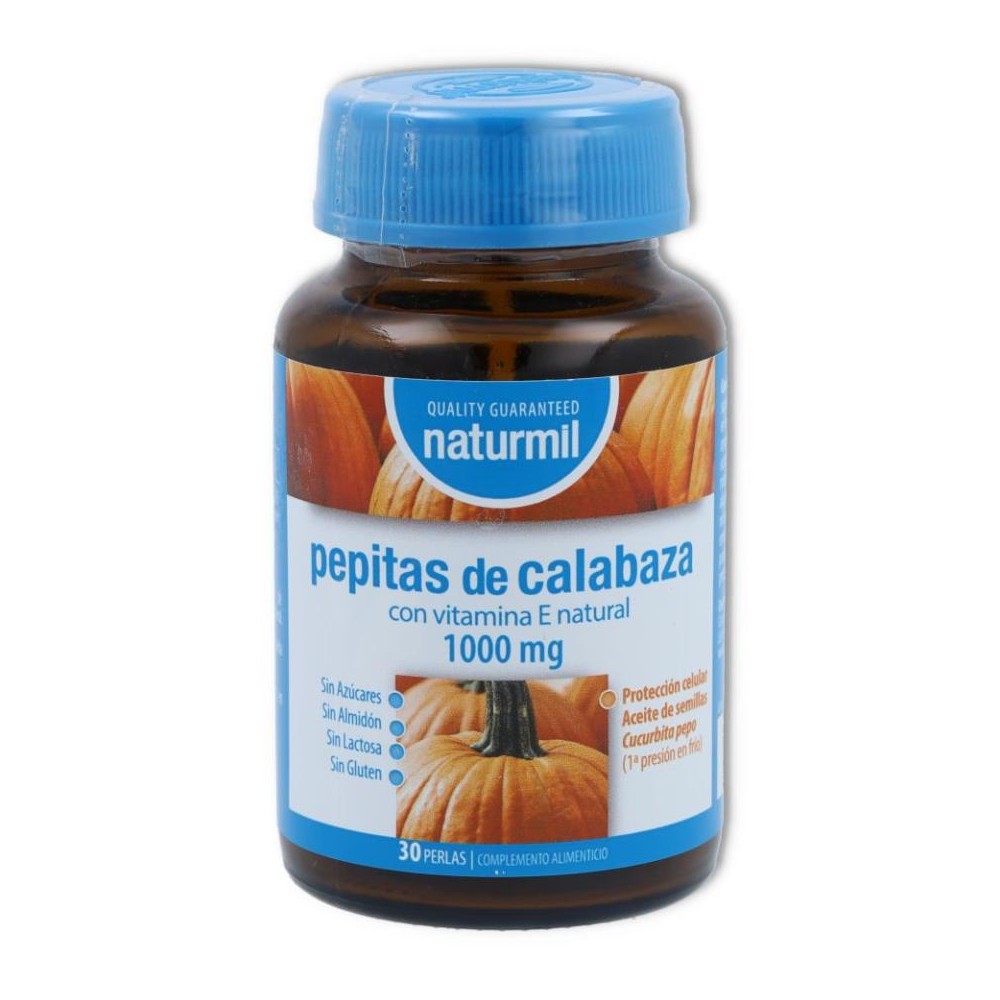 Pepitas de Calabaza 1000 mg 30 perlas Naturmil