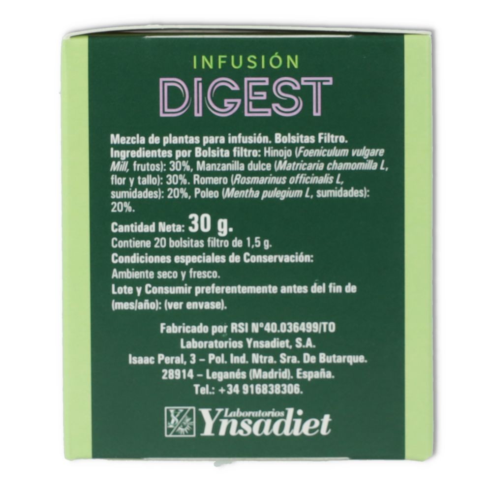 Infusion Digest 20 filtros Ynsadiet