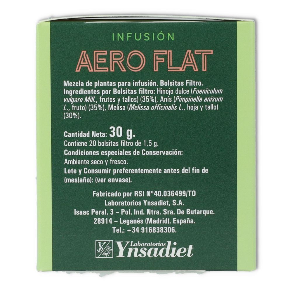 Infusion Aero Flat  20 filtros Ynsadiet