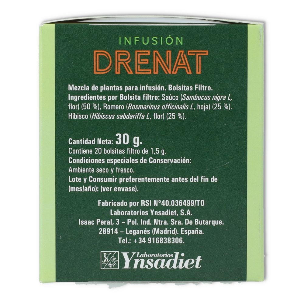 Infusion Drenat 20 filtros Ynsadiet