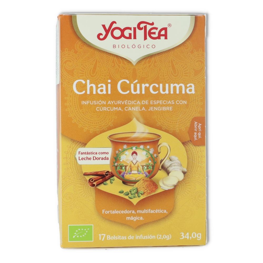 Tea Chai Cúrcuma 17 bolsitas Yogi