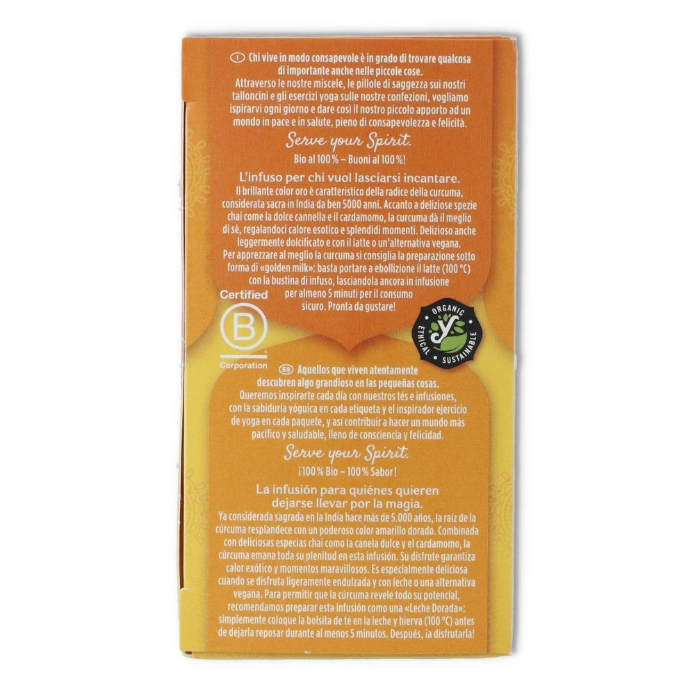 Tea Chai Cúrcuma 17 bolsitas Yogi