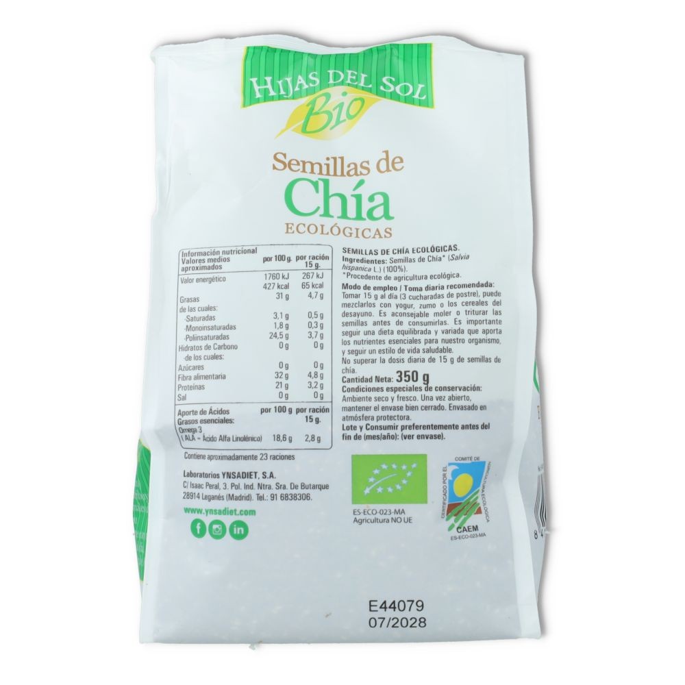 Ynsadiet Bio Semilla Chia 350 gramos