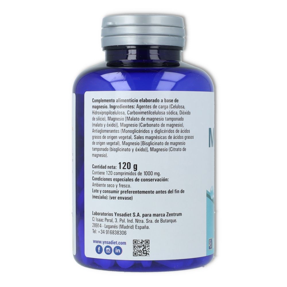 Ynsadiet Zentrum Magnesio Premium 5 Sales 120 comprimidos