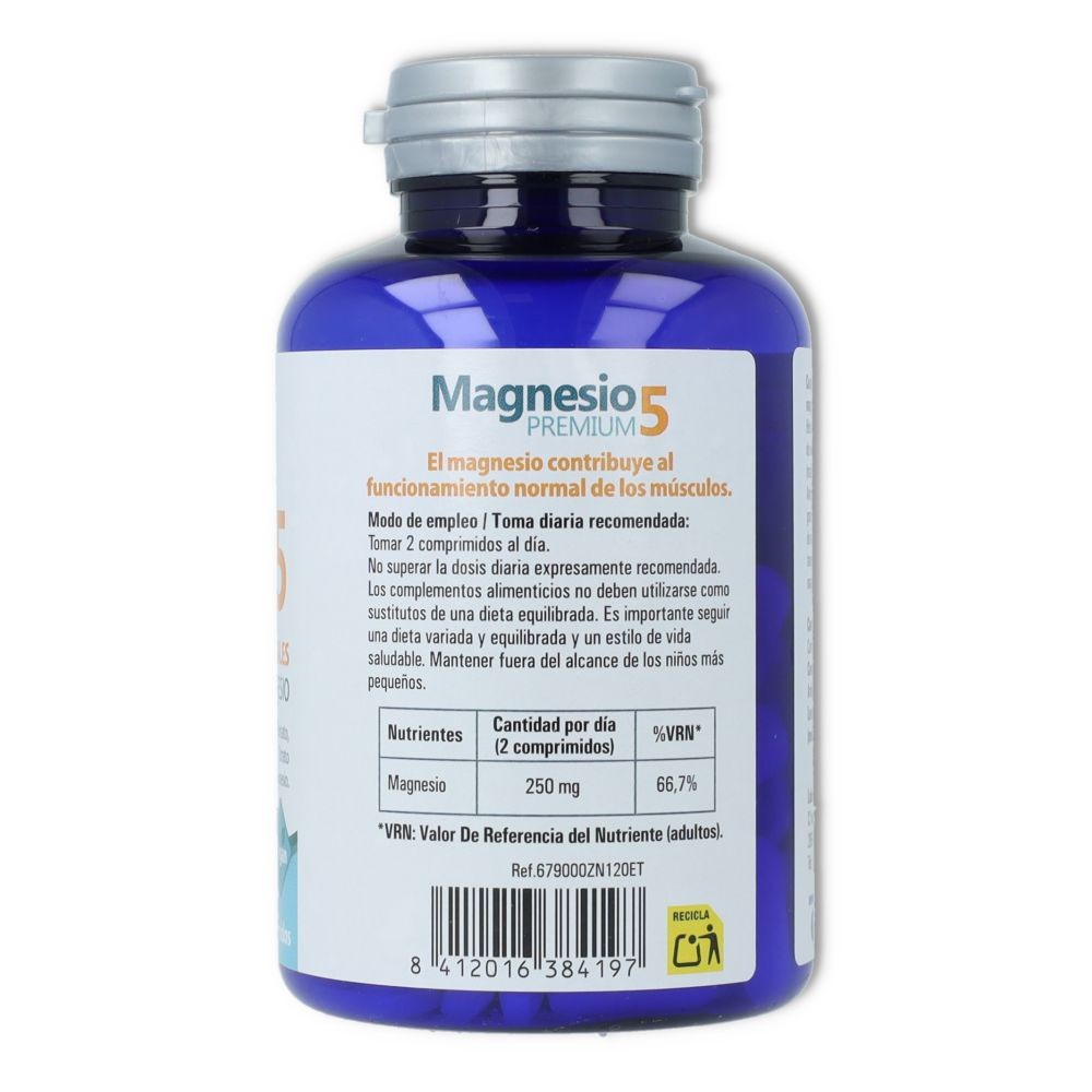 Ynsadiet Zentrum Magnesio Premium 5 Sales 120 comprimidos