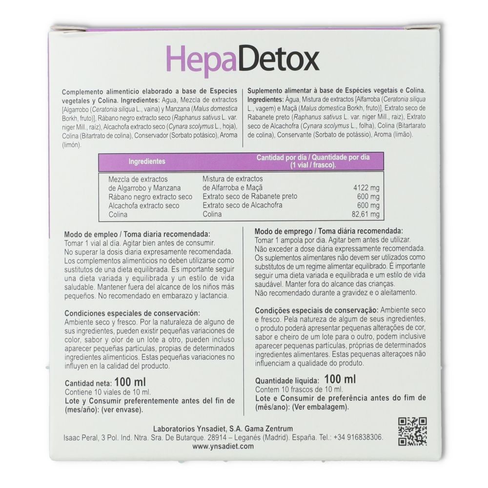 Ynsadiet Zentrum Hepadetox 10 viales