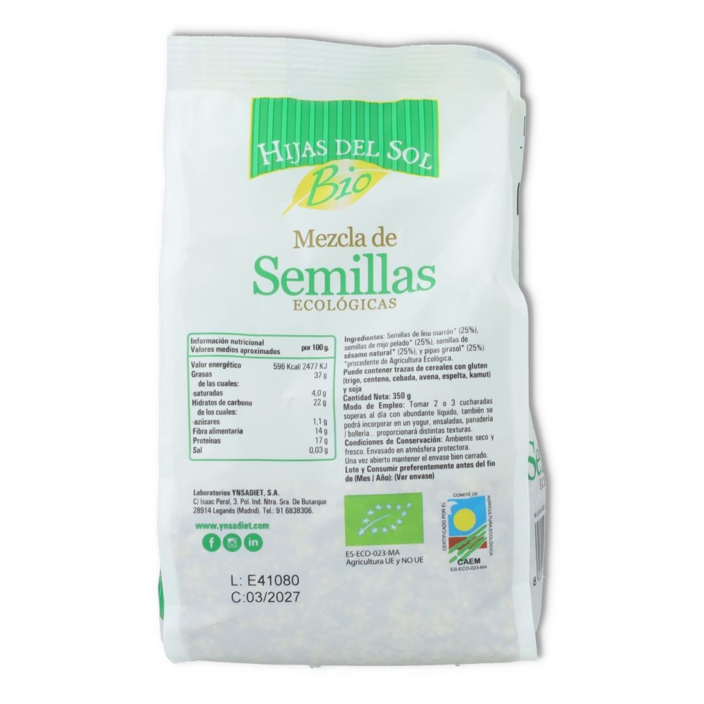 Ynsadiet Mezcla de Semilla Eco Hijas del Sol 350 g