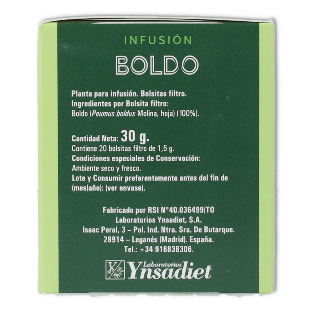 Ynsadiet Fitosol Infusión Boldo 20 unidades