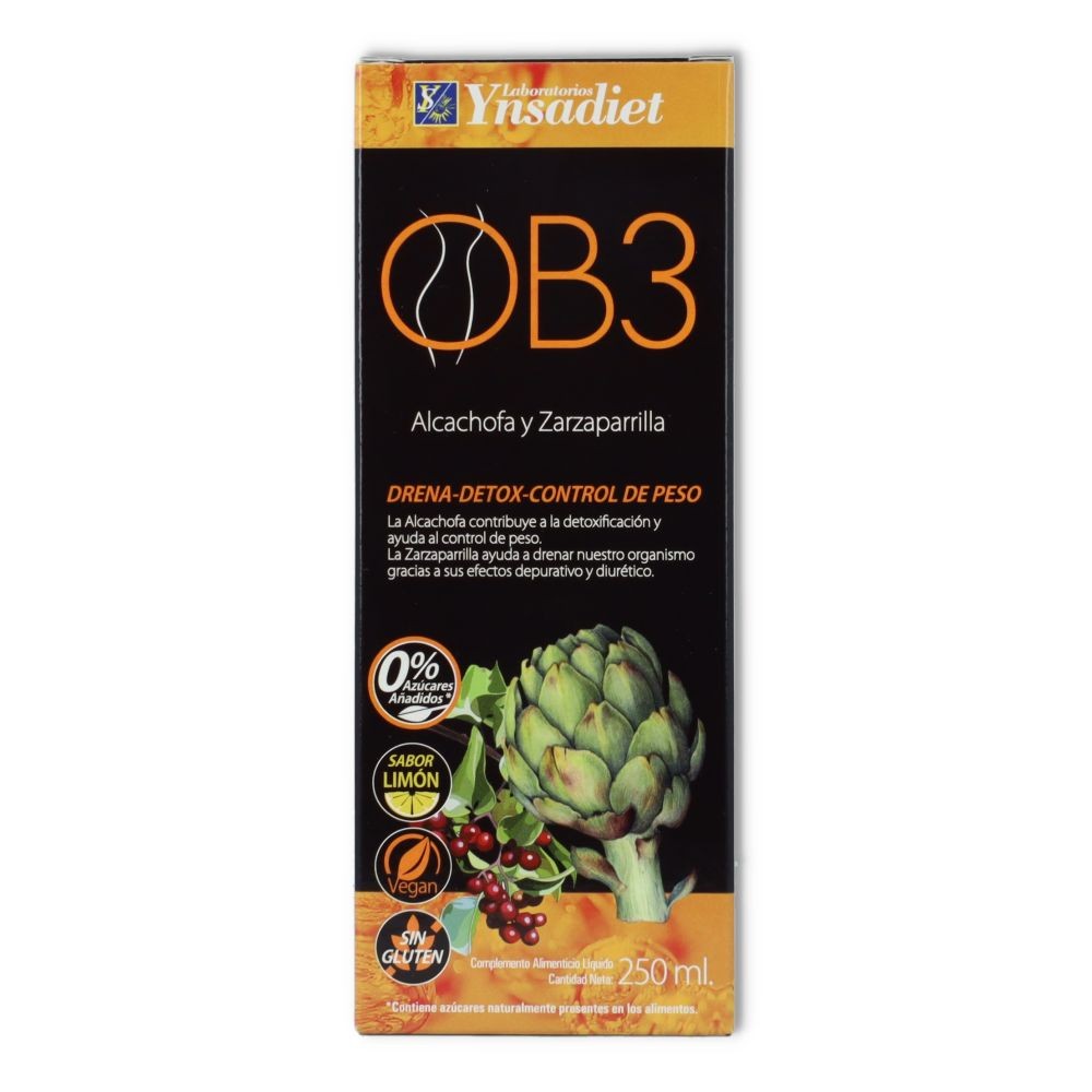 Ynsadiet Ob3 Dren jarabe 250 ml