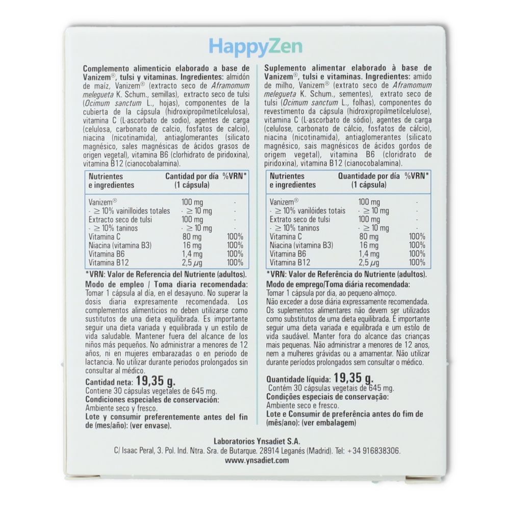 Ynsadiet HappyZen 30 cap