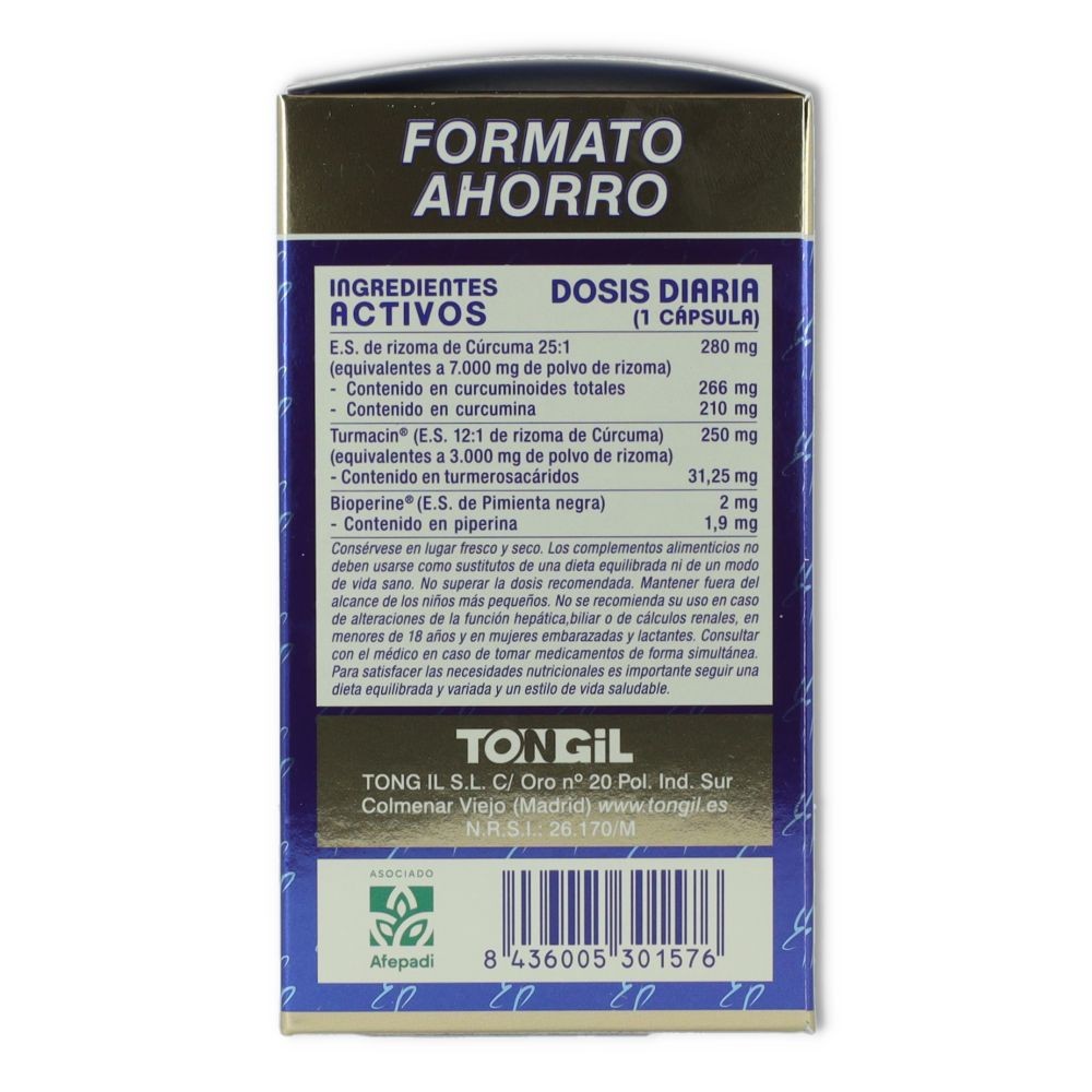 Cúrcuma  80 Cápsulas Estado Puro Tongil