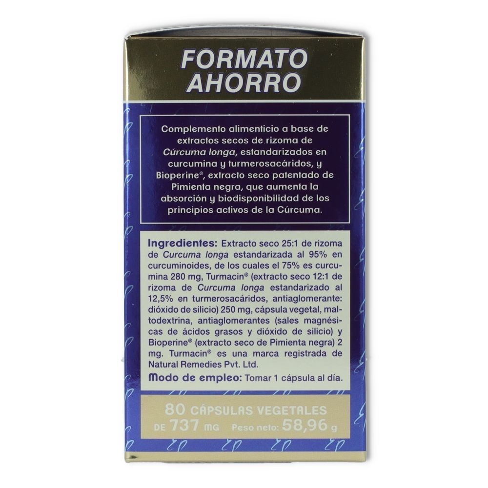 Cúrcuma  80 Cápsulas Estado Puro Tongil