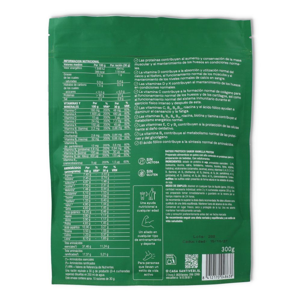 Santiveri Protein 90 Vainilla 300 gr