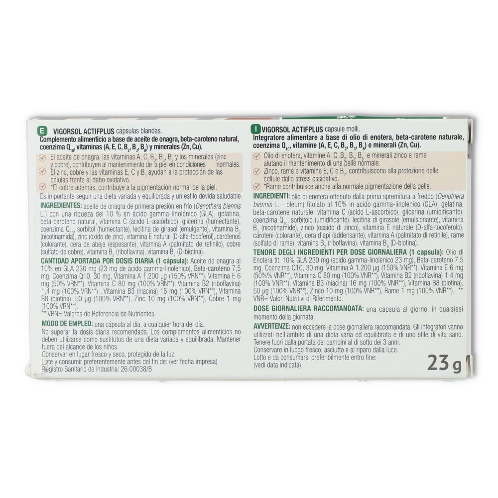 Vigorsol Total 30 perlas Santiveri