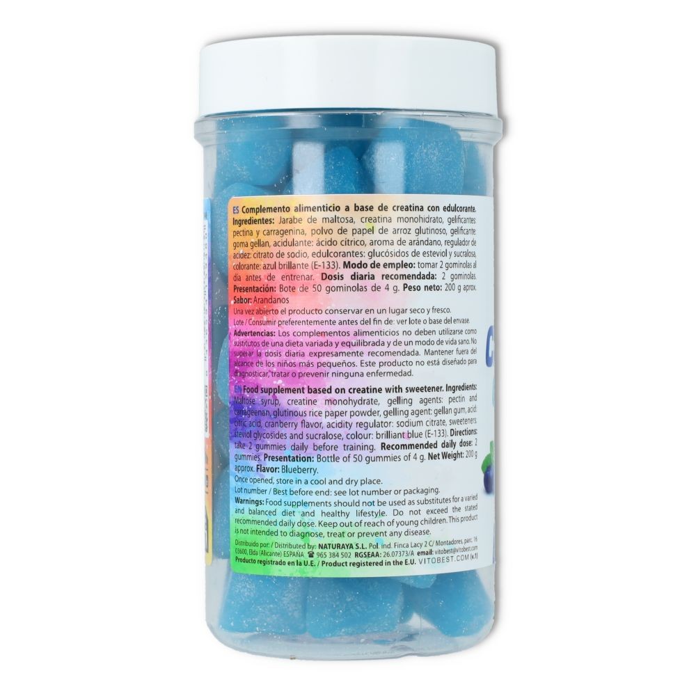 Vitobest Creatina Gummies Blueberry  50 gumies