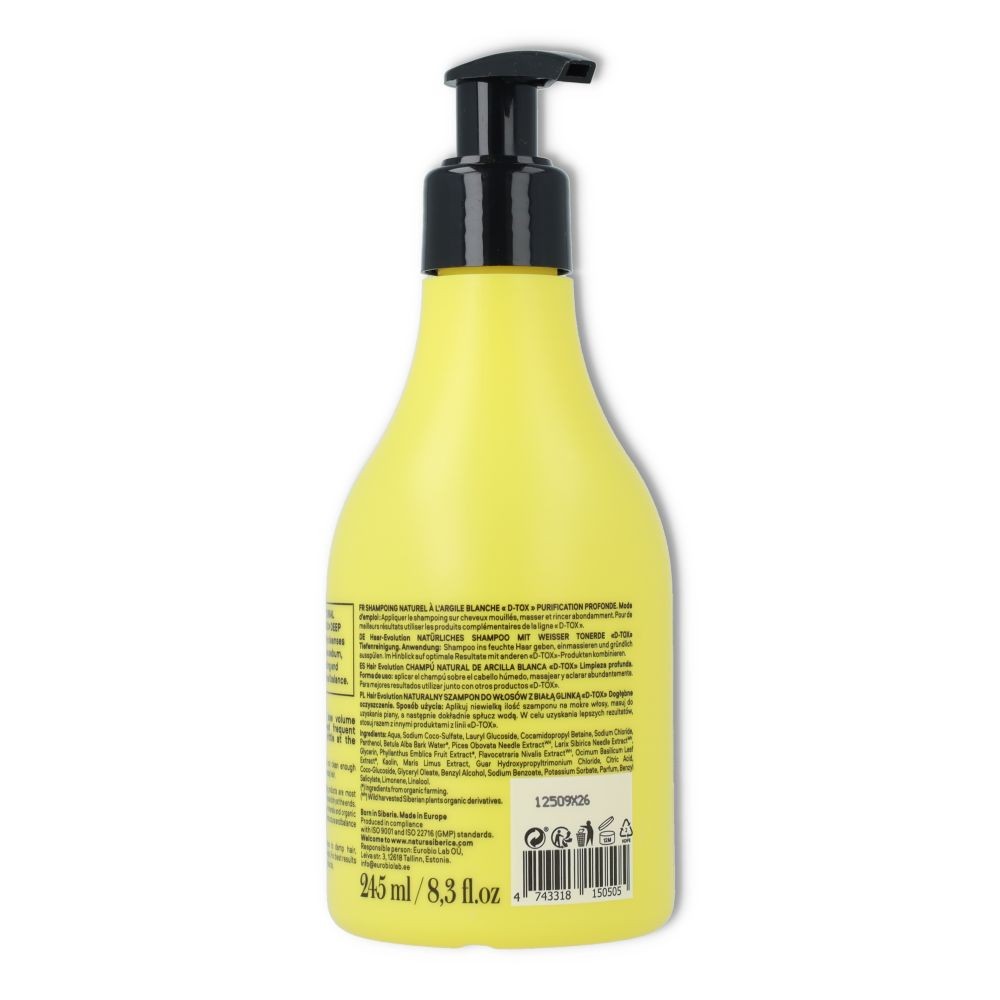 Natura Siberica Champu Arcilla Blanca 245 ml