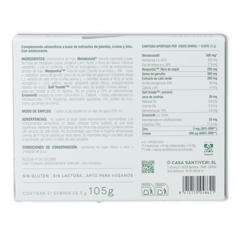 Santiveri Metabolic 1 21sobres