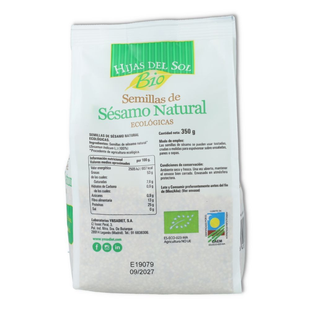Sesamo Natural Bio 350 gr Ynsadiet