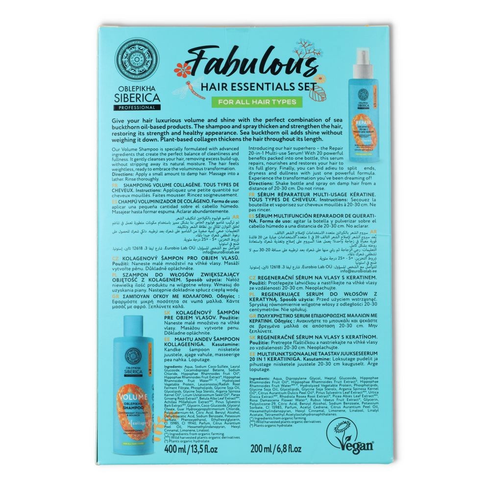 Oblepikha Pack Champu Volumen + Serum