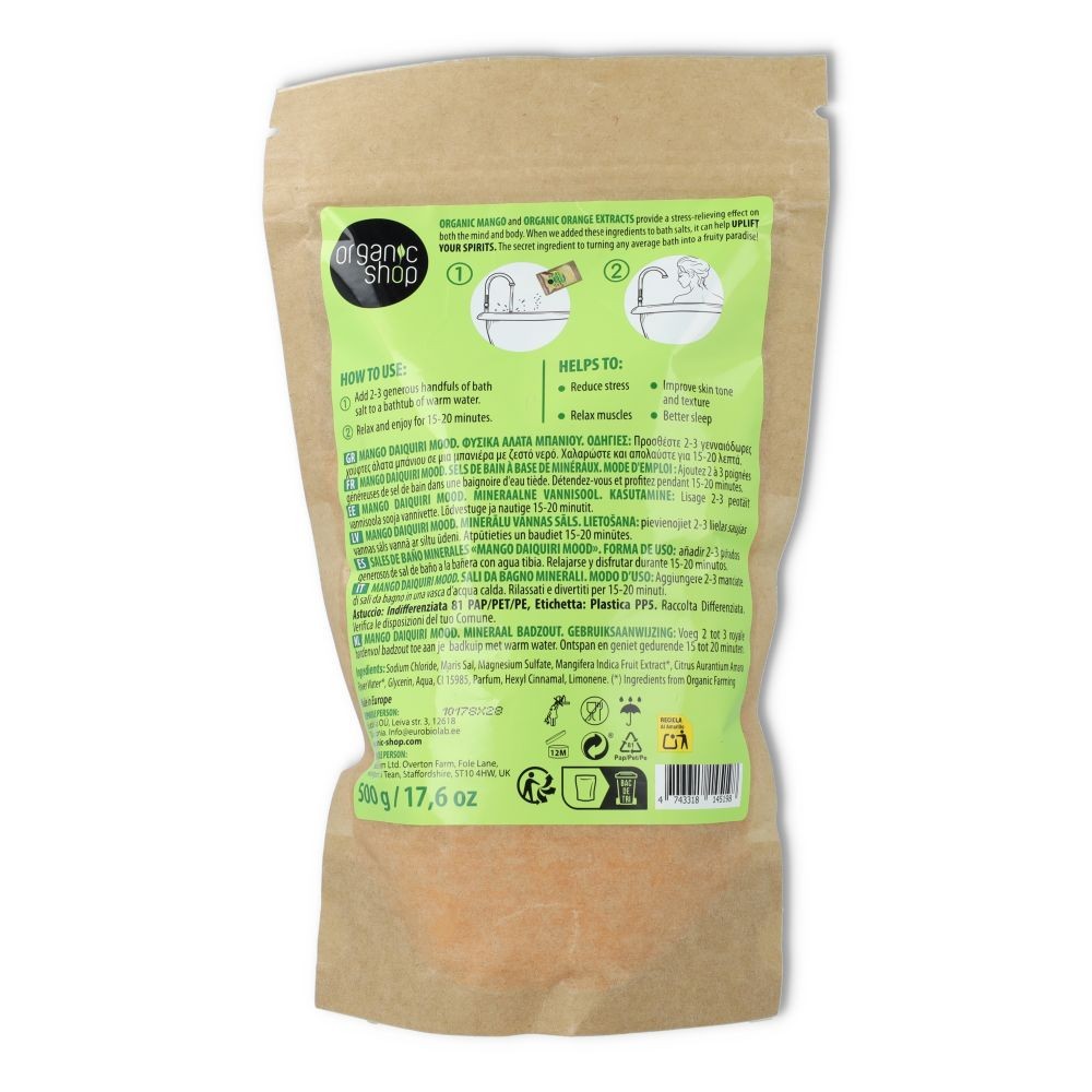 Organic Shop Sales de Baño Mango 500 gr 36148