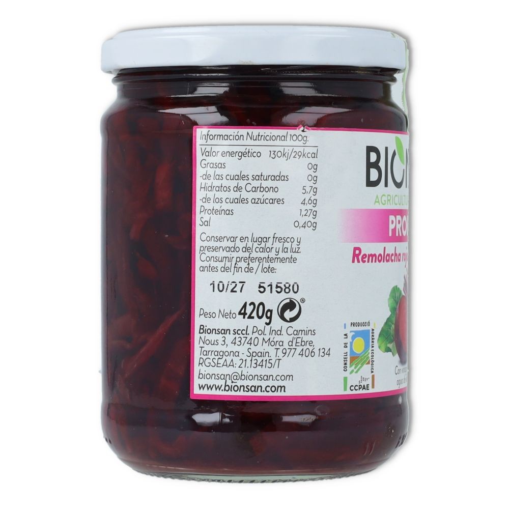 Bionsan Remolacha Lactofermentada Probiotic 420 gr