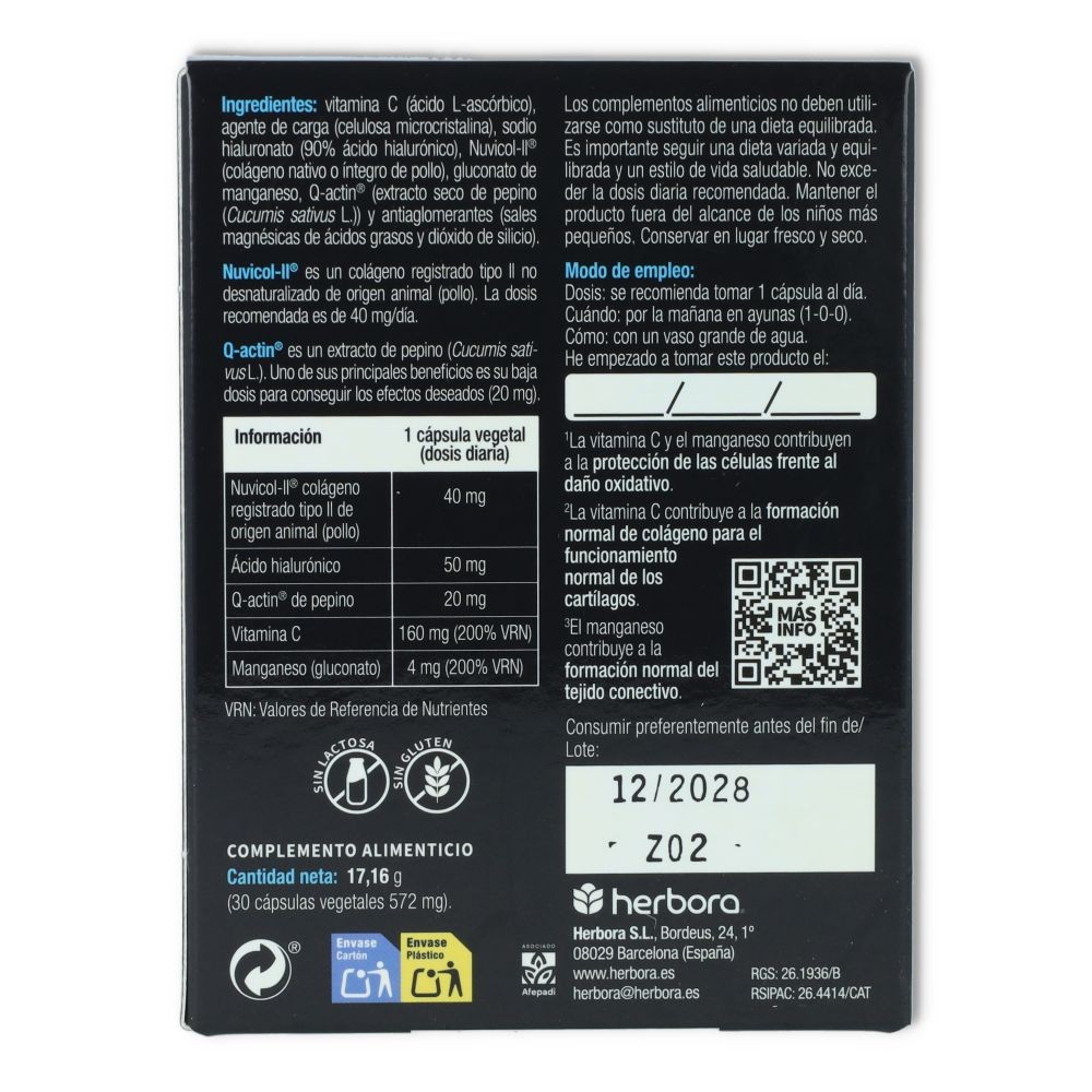 Herbora Artioptim Colageno Tipo II 30 cap
