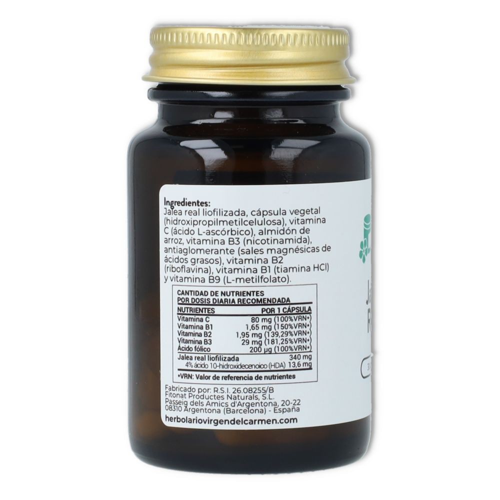 Herbolario Virgen del Carmen Jalea Real 30 cápsulas