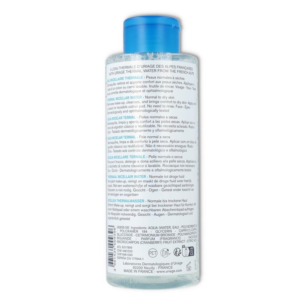Uriage Agua Micelar Piel Normal a Seca 500 ml